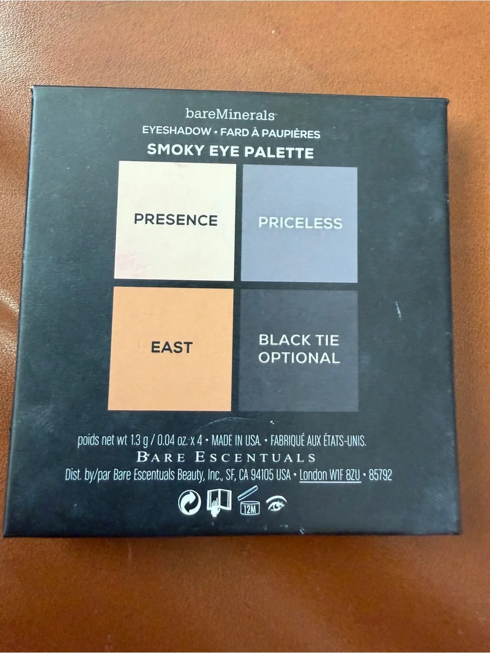 bareMinerals Smoky Eye Palette — Cream, Gray, Tan Black
